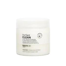 NATURELAB. TOKYO Perfect Clean Clarifying Scalp Scrub: 2-in-1 Shampoo and Scalp Scrub Hair Treatment to Clarify and Remove Product Buildup for Immense Shine I 8.1 OZ / 230G