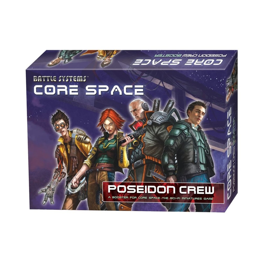 Battle Systems BSGCSE006 Core Space - Poseidon Crew - Sci Fi Miniature Game - Multi Level Tabletop War Game Board - Wargaming 40K Universe
