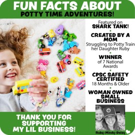 Potty Time Adventures Potty Training Chart for Toddlers by Lil ADVENTS - 14 Stacking Wood Block Toy Prizes - Potty Training Advent Game - Behavior Reward Chart, Stickers & Activity Board - Dinosaurs Potty Time Adventures Potty Training Chart for Toddlers by Lil ADVENTS - 14 Stacking Wood Block Toy Prizes - Potty Training Advent Game - Behavior Reward Chart, Stickers & Activity Board - Dinosaurs