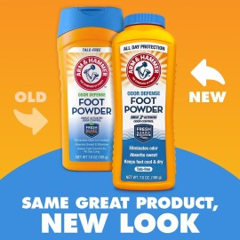 Arm & Hammer Foot Powder for Shoes & Feet, Talc-Free Odor & Moisture Control for Men & Women, 7 oz (3 Pack) Arm & Hammer Foot Powder for Shoes & Feet, Talc-Free Odor & Moisture Control for Men & Women, 7 oz (3 Pack)