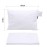ZPECC Toddler Pillow with Pillowcase - 13x18 Organic Cotton Hypoallergenic Small Kids Travel Pillow for Sleeping Crib Daycare Nursery Stroller (Intended for Age 2 and up) White Stripe