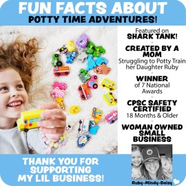 Potty Time Adventures Potty Training Chart for Toddlers by Lil ADVENTS - 14 Wooden Stacking Block Toys - Potty Training Advent Game, Behavior Reward Chart, Car Stickers, Activity Board - Busy Vehicles Potty Time Adventures Potty Training Chart for Toddlers by Lil ADVENTS - 14 Wooden Stacking Block Toys - Potty Training Advent Game, Behavior Reward Chart, Car Stickers, Activity Board - Busy Vehicles