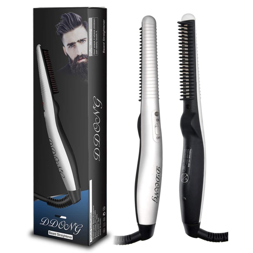 Beard Straightener Comb for Men,Hair Hot Comb,Quick Electric Heated Beard Brush Styler,Travel Portable Styling Comb beard iron, Multifunctional Straightening Brush Beard Straightener Comb for Men,Hair Hot Comb,Quick Electric Heated Beard Brush Styler,Travel Portable Styling Comb beard iron, Multifunctional Straightening Brush