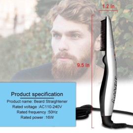 Beard Straightener Comb for Men,Hair Hot Comb,Quick Electric Heated Beard Brush Styler,Travel Portable Styling Comb beard iron, Multifunctional Straightening Brush Beard Straightener Comb for Men,Hair Hot Comb,Quick Electric Heated Beard Brush Styler,Travel Portable Styling Comb beard iron, Multifunctional Straightening Brush