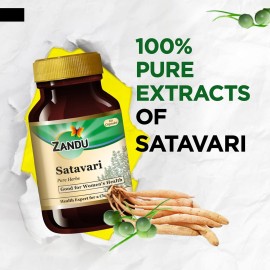 Zandu Satavari Capsules, with Natural Satavari Extracts, Useful for Women\'s Wellness - 60 Veg Capsules Zandu Satavari Capsules, with Natural Satavari Extracts, Useful for Women\'s Wellness - 60 Veg Capsules