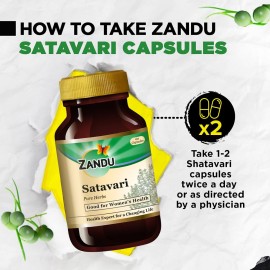 Zandu Satavari Capsules, with Natural Satavari Extracts, Useful for Women\'s Wellness - 60 Veg Capsules Zandu Satavari Capsules, with Natural Satavari Extracts, Useful for Women\'s Wellness - 60 Veg Capsules