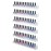 FEMELI Nail Polish Wall Rack: 6 Shelves 15 Inch Clear Acrylic Nail Polish Organizer for 66-90 Bottles Multi-Purpose Acrylic Floating Shelves (15 Inch, Clear)