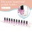 FEMELI Nail Polish Wall Rack: 6 Shelves 15 Inch Clear Acrylic Nail Polish Organizer for 66-90 Bottles Multi-Purpose Acrylic Floating Shelves (15 Inch, Clear)