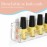 FEMELI Nail Polish Wall Rack: 6 Shelves 15 Inch Clear Acrylic Nail Polish Organizer for 66-90 Bottles Multi-Purpose Acrylic Floating Shelves (15 Inch, Clear)
