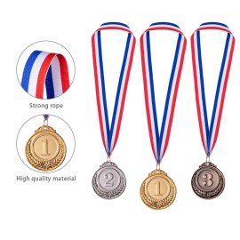 Favide 24 Pieces Gold Silver Bronze Award Medals-Winner Medals Gold Silver Bronze Prizes for Competitions, Party,Olympic Style, 2 Inches Favide 24 Pieces Gold Silver Bronze Award Medals-Winner Medals Gold Silver Bronze Prizes for Competitions, Party,Olympic Style, 2 Inches