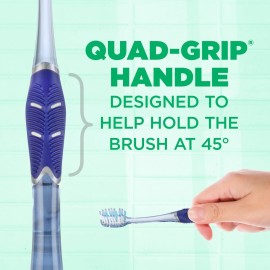 GUM Technique Deep Clean Toothbrush - Compact Soft - Soft Toothbrushes for Adults with Sensitive Gums - Extra Fine Bristles, 1ct (12pk)