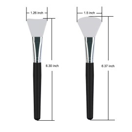 LORMAY 2 Pcs Silicone Face Mask Brush Applicator for Facial Mud, Clay Mask, DIY, Modeling Mask, Body Lotion, and BB CC Cream LORMAY 2 Pcs Silicone Face Mask Brush Applicator for Facial Mud, Clay Mask, DIY, Modeling Mask, Body Lotion, and BB CC Cream