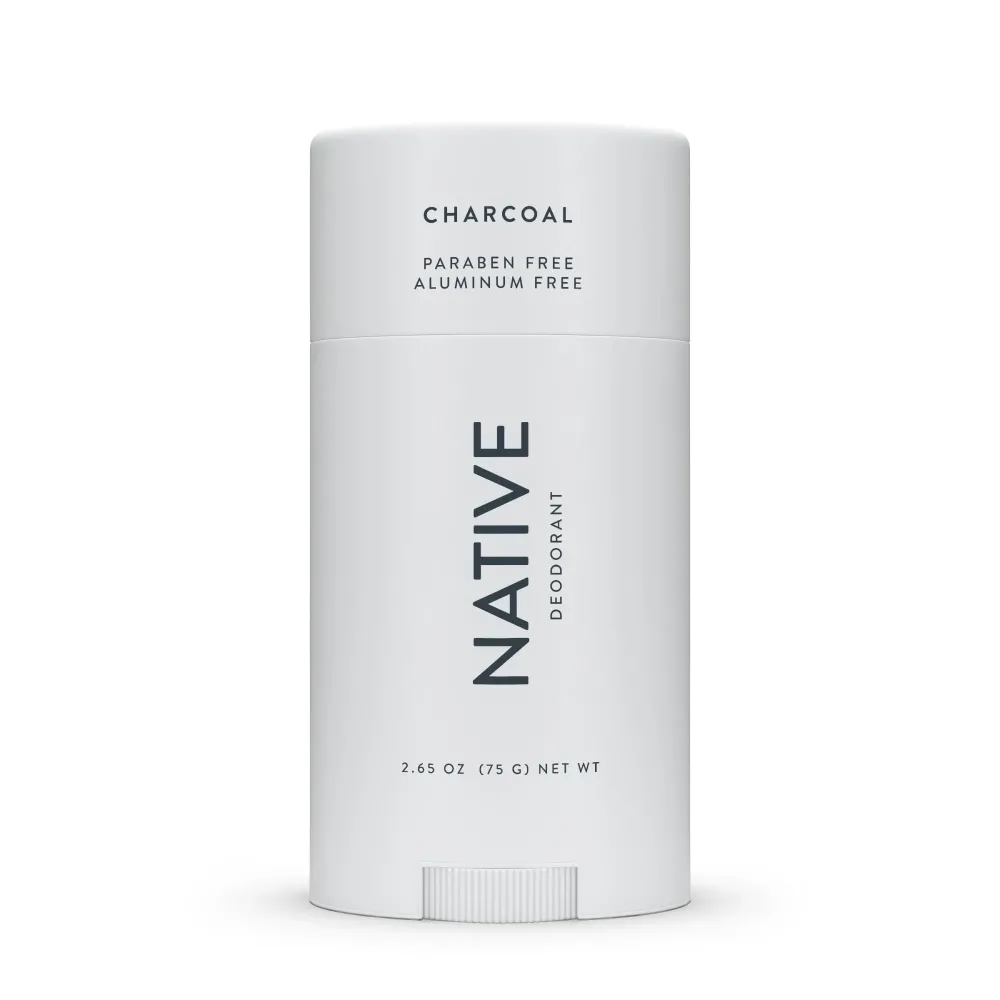 Native Deodorant | Natural Deodorant for Men, Aluminum Free with Baking Soda, Probiotics, Coconut Oil and Shea Butter | Charcoal Native Deodorant | Natural Deodorant for Men, Aluminum Free with Baking Soda, Probiotics, Coconut Oil and Shea Butter | Charcoal