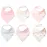 Copper Pearl Baby Bandana Bibs - 6 Pack Soft Cotton Baby Bibs for Drooling and Teething, Absorbent Drool Bibs for Baby Girl, Adjustable to Fit Newborns to Toddlers, Tons of Styles (Sunny Set)