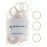Heliums Small Hair Ties - Light Blonde - No Damage Mini 1 Inch Reusable 2mm Elastics for Thin Hair and Kids, Neutral Ponytail Holders - 48 Count