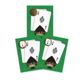 My Scratch Offs Casino Night Scratch Off Party Game Cards 26 Pack Gambling (Blackjack