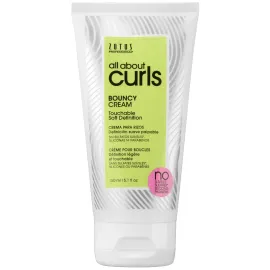 ALL ABOUT CURLS Bouncy Cream | For Curly Hair Styling | Moisturize, Define & Enhance Texture | Reduce Frizz & Boost Shine | Soft Definition | Vegan & Cruelty Free | Sulfate & Paraben Free | 5.1 Fl Oz