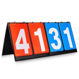 HRLORKC Scoreboard Score Keeper Score Flipper for Basketball Tennis Sports HRLORKC Scoreboard Score Keeper Score Flipper for Basketball Tennis Sports