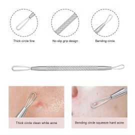 Professional Blackhead and Blemish Remover -Pimple Comedone Removal 2-in-1 Extractor Tool -by La Chat (1 Pack)