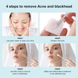 Professional Blackhead and Blemish Remover -Pimple Comedone Removal 2-in-1 Extractor Tool -by La Chat (1 Pack)