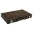 15-inch Wood Backgammon Set - Black/Zebra Wood Board - Oak Inlaid Field