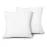 EDOW Throw Pillow Inserts, Set of 2 Lightweight Down Alternative Polyester Pillow, Couch Cushion, Sham Stuffer, Machine Washable. (White, 18x18)