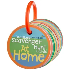 MOLLYBEE KIDS Toddler Scavenger Hunt Cards at Home, Toddler Activity, Ages 2, 3, Indoor Scavenger Hunt Game