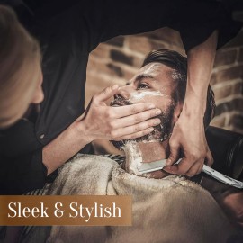 Facn Straight Razors for Men - Professional Barber Straight Edge Razor Kit with 100 Blades, Classic Stainless Steel Barbero Shaver for a Smooth & Precise Shave, Premium Barber Razor for Men\'s Shaving Facn Straight Razors for Men - Professional Barber Straight Edge Razor Kit with 100 Blades, Classic Stainless Steel Barbero Shaver for a Smooth & Precise Shave, Premium Barber Razor for Men\'s Shaving