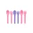 Omie OmieBox Utensil Refill Pack for OmiePod - Matches Bubble Pink or Lilac Purple OmieBox Utensil Set with Case - Reusable, Travel, Lunch Boxes - 6 pieces total (3 spoons + 3 forks) PODS NOT INCLUDED