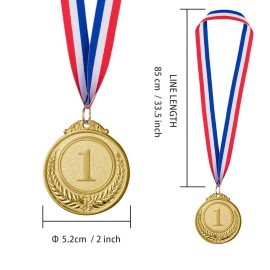 Favide 12 Pieces Gold Silver Bronze Award Medals-Winner Medals Gold Silver Bronze Prizes for Competitions, Party,Olympic Style, 2 Inches Favide 12 Pieces Gold Silver Bronze Award Medals-Winner Medals Gold Silver Bronze Prizes for Competitions, Party,Olympic Style, 2 Inches