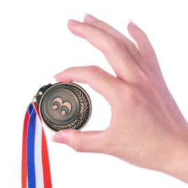 Favide 12 Pieces Gold Silver Bronze Award Medals-Winner Medals Gold Silver Bronze Prizes for Competitions, Party,Olympic Style, 2 Inches Favide 12 Pieces Gold Silver Bronze Award Medals-Winner Medals Gold Silver Bronze Prizes for Competitions, Party,Olympic Style, 2 Inches