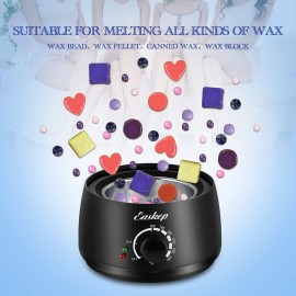Waxing Kit Wax Warmer Easkep - Wax Kit Hair Removal 6 Adjustable Temperature with 5 Packs Hard Wax Beads and 20 pcs Wooden Applicator Sticks Painless for Legs Face Underarm Bikini Brazilian Waxing Kit Wax Warmer Easkep - Wax Kit Hair Removal 6 Adjustable Temperature with 5 Packs Hard Wax Beads and 20 pcs Wooden Applicator Sticks Painless for Legs Face Underarm Bikini Brazilian