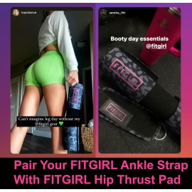 FITGIRL - Ankle Strap (Pair) for Cable Machines and Resistance Bands, Work Out Cuff Attachment for Home & Gym, Glute Workouts - Kickbacks, Leg Extensions, Hip Abductors, Women Only (Black, Pair) FITGIRL - Ankle Strap (Pair) for Cable Machines and Resistance Bands, Work Out Cuff Attachment for Home & Gym, Glute Workouts - Kickbacks, Leg Extensions, Hip Abductors, Women Only (Black, Pair)