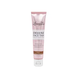Loving Tan Deluxe Face Self Tanner, Dark - Streak Free, Natural, Professional Quality Sunless Tanning - 10+ Face Self Tanner Applications per Bottle, Cruelty Free, Naturally Derived DHA - 1.6 Fl Oz