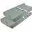 Super Soft and Stretchy Changing Pad Cover 2pk by BlueSnail (Heather Grey)