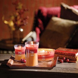 WoodWick Autumn Harvest Scented Ellipse Candle, Crackles as it Burns, Up to 50 hrs Burn time, Perfect for Gifting or Home dcor, 21oz