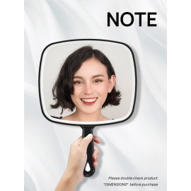 OMIRO Hand Mirror, Extra Large Black Handheld Mirror with Handle, 12.4 L x 9 W OMIRO Hand Mirror, Extra Large Black Handheld Mirror with Handle, 12.4 L x 9 W