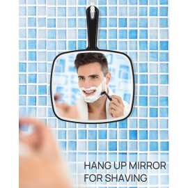 OMIRO Hand Mirror, Extra Large Black Handheld Mirror with Handle, 12.4 L x 9 W OMIRO Hand Mirror, Extra Large Black Handheld Mirror with Handle, 12.4 L x 9 W