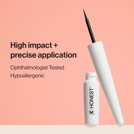 Honest Beauty Longlasting Liquid Eyeliner | Smudge + Flake Proof, Precise Application | Hypoallergenic, Vegan, + Cruelty Free | Black, 0.58 fl oz Honest Beauty Longlasting Liquid Eyeliner | Smudge + Flake Proof, Precise Application | Hypoallergenic, Vegan, + Cruelty Free | Black, 0.58 fl oz