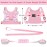 Accmor 3 in 1 Toddler Harness Leashes + Anti Lost Wrist Link, Kids Harness Children Leash for Girls, Child Anti Lost Leash Baby Cute Harness Belt Strap Hold Kids Close While Walking