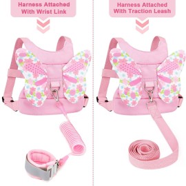 Accmor 3 in 1 Toddler Harness Leashes + Anti Lost Wrist Link, Kids Harness Children Leash for Girls, Child Anti Lost Leash Baby Cute Harness Belt Strap Hold Kids Close While Walking Accmor 3 in 1 Toddler Harness Leashes + Anti Lost Wrist Link, Kids Harness Children Leash for Girls, Child Anti Lost Leash Baby Cute Harness Belt Strap Hold Kids Close While Walking