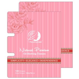 Natural Facial Oil Absorbing Tissues - Face Oil Blotting Paper Sheets (Rose - 2 Pack) Natural Facial Oil Absorbing Tissues - Face Oil Blotting Paper Sheets (Rose - 2 Pack)