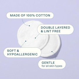 Cliganic Organic Cotton Rounds (300 Count) Makeup Remover Pads, Hypoallergenic, Lint-Free | 100% Pure Cotton (Packaging May Vary) Cliganic Organic Cotton Rounds (300 Count) Makeup Remover Pads, Hypoallergenic, Lint-Free | 100% Pure Cotton (Packaging May Vary)