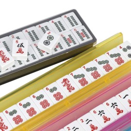 HNDTEK American Mahjong Set 166 Tiles, 4 Colors All-in-One Rack/Pushers, Red Soft Bag and Accessories -Classic Full Size Complete Mahjong Set. HNDTEK American Mahjong Set 166 Tiles, 4 Colors All-in-One Rack/Pushers, Red Soft Bag and Accessories -Classic Full Size Complete Mahjong Set.