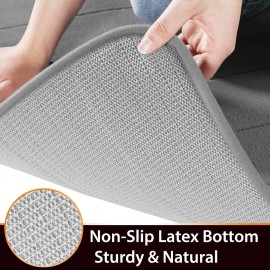 Yimobra Memory Foam Bath Mat Rug, 24 x 17 Inches, Comfortable, Soft, Non-Slip, Super Absorbent, Quick Drying Bathroom Rug for Floor, Tub & Shower, Machine Washable, Thick, Grey Yimobra Memory Foam Bath Mat Rug, 24 x 17 Inches, Comfortable, Soft, Non-Slip, Super Absorbent, Quick Drying Bathroom Rug for Floor, Tub & Shower, Machine Washable, Thick, Grey