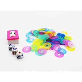 HNDTEK American Mahjong Set - Black Soft Bag - 166 White Engraved Tiles, 4 All-in-One Rack/Pushers Western Mah Jongg Game Set HNDTEK American Mahjong Set - Black Soft Bag - 166 White Engraved Tiles, 4 All-in-One Rack/Pushers Western Mah Jongg Game Set