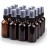 Wedama Spray Bottle, 2 oz Fine Mist Glass Spray Bottles, Little Refillable Liquid Containers for Watering Flowers Cleaning (16 Pack, Amber)