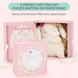 Tickle & Main Everybunny Prays - Praying Bunny Stuffed Animal - The Praying Musical Toy, Baptism & Christening Gifts for Girls, Babies & Toddlers on Easter & Christening (Pink, 7 in) Tickle & Main Everybunny Prays - Praying Bunny Stuffed Animal - The Praying Musical Toy, Baptism & Christening Gifts for Girls, Babies & Toddlers on Easter & Christening (Pink, 7 in)