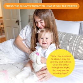 Tickle & Main Everybunny Prays - Praying Bunny Stuffed Animal - The Praying Musical Toy, Baptism & Christening Gifts for Girls, Babies & Toddlers on Easter & Christening (Pink, 7 in) Tickle & Main Everybunny Prays - Praying Bunny Stuffed Animal - The Praying Musical Toy, Baptism & Christening Gifts for Girls, Babies & Toddlers on Easter & Christening (Pink, 7 in)