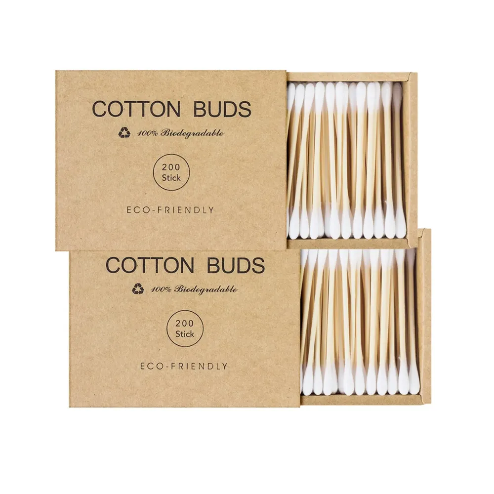 Kiemeu Bamboo Qtips Cotton Swabs With Wooden Sticks Q Tips For Ears Swabs 400 Count Bamboo Cotton Buds Kiemeu Bamboo Qtips Cotton Swabs With Wooden Sticks Q Tips For Ears Swabs 400 Count Bamboo Cotton Buds